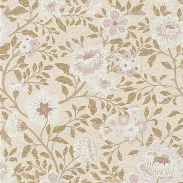 Annabelle Wallpaper in Antique Blush – Traditional, Made to Order For Sale