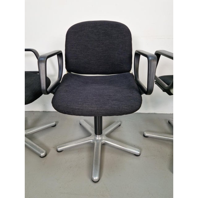 Vintage Space Age Office 232 Chairs by Wilhelm Ritz for Wilkhahn, 1970s, Set of 4 For Sale - Image 15 of 16