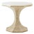 Bunny Williams Home Marble Top Hourglass Table, Silver For Sale