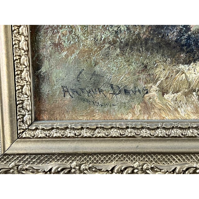 Early 20th Century Antique Early 20th Century Oil on Canvas Painting “Spectacle Bridge” Signed Arthur Davis Lower Left For Sale - Image 5 of 12