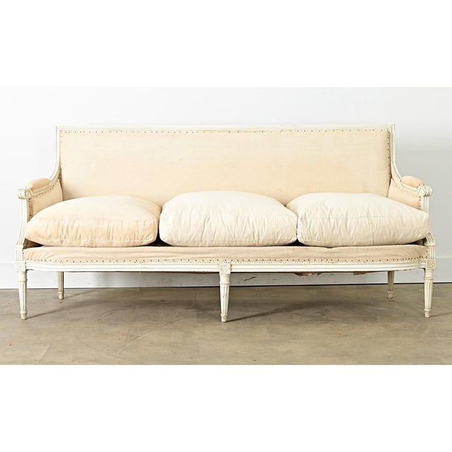 French French 19th Century Louis XVI Style Sofa For Sale - Image 3 of 10