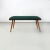 Mid-Century Green Fabric Bench, 1960s For Sale - Image 10 of 12