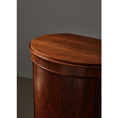 Danish Modern Rosewood Pedestal Cabinet attributed to Johannes Sorth, Denmark, 1966 For Sale - Image 12 of 18