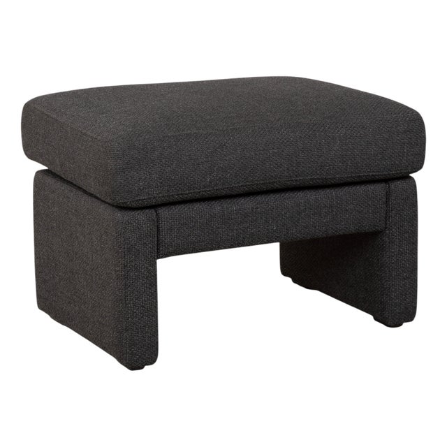 Conseta Ottoman in Dark Gray Fabric from Cor For Sale