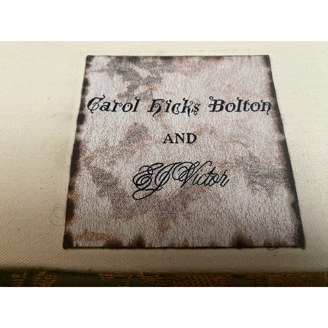 Late 20th Century Exquisite and Unique Masterpiece Sofa Creation by Carol Hicks Bolton and E J Victor. The sofa and...