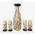 Striking and vibrant, this Murano-style handcrafted glass decanter set by Nouveau Handcrafted brings artistry and elegance...