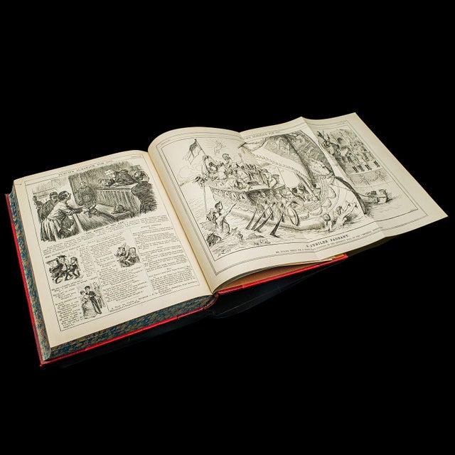 Antique Punch Book, Almanac Compendium, English, Humour, Illustrated, Victorian For Sale - Image 10 of 12