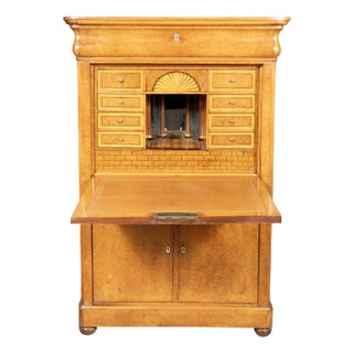 Louis Philippe Amboyna Secretaire Abbatant For Sale