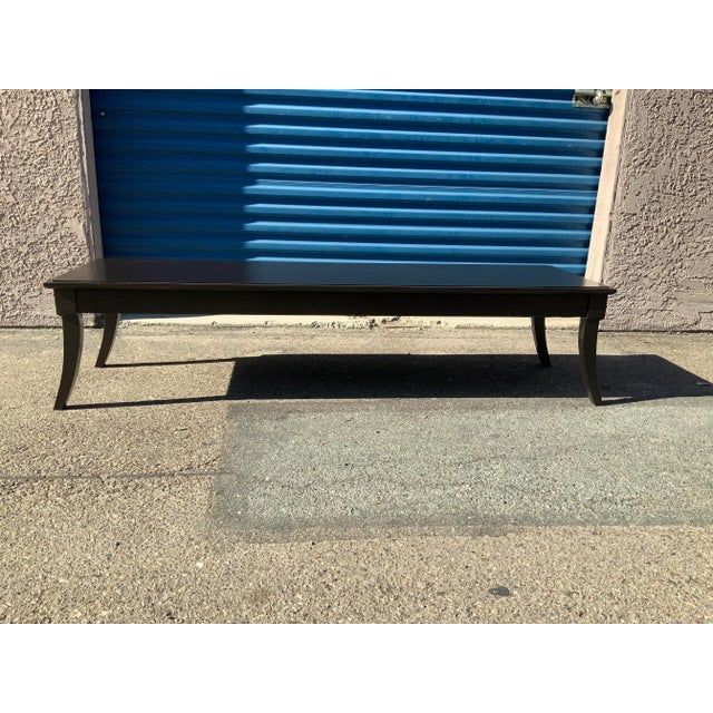 1990s Modern Mid-Century Klismos Style Coffee Table For Sale - Image 4 of 6