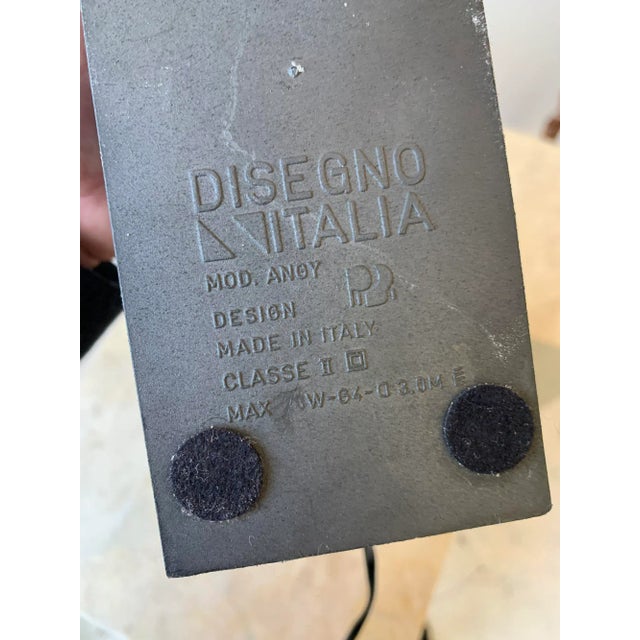 Vintage Postmodern Disegno Italia Red Enameled Metal + Molded Plastic Angy Table Lamp, Circa 1970s For Sale - Image 11 of 13