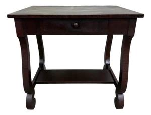 VTG Helm’s Furniture Empire / Colonial Revival Style Library Sofa Console Table