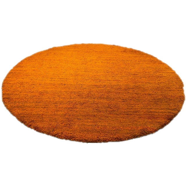 1980s Rug in New Zealand Wool in Bright Orange and Red, 1980s For Sale - Image 5 of 5