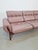 Mauve Vintage Teak Leather Sofa from Coja, Netherlands, 1960s For Sale - Image 8 of 13