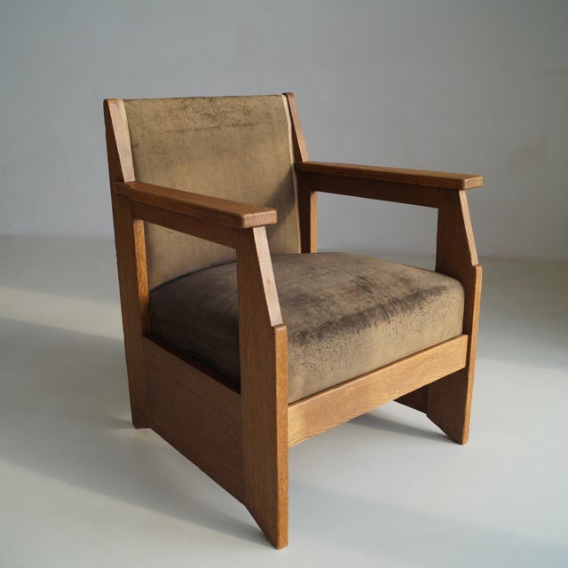 Dutch Art Deco Hague School Armchair by Hendrik Wouda for Pander, 1924 For Sale - Image 15 of 18
