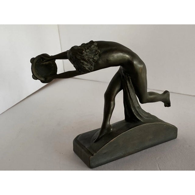 Metal Circa 1900s Art Nouveau Nude Female Nymph Cast Bronze Bookends- a Pair For Sale - Image 7 of 13