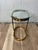 Late 20th Century Postmodern Polished Brass and Glass Sculptural Side Table, 1980s For Sale - Image 5 of 9