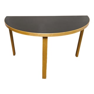 Alvar Aalto for Artek Attributed Demi-Lune Console Table For Sale
