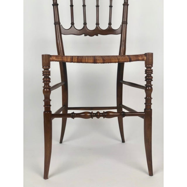 Set of Mid-Century Chiavari Chairs with Cane Seats, 1955 For Sale - Image 6 of 18
