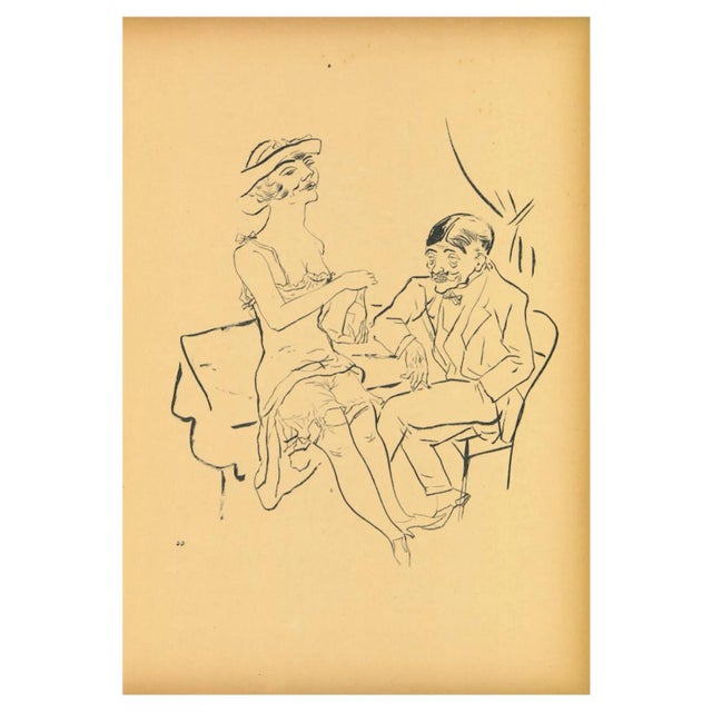 George Grosz, Separe, Original Offset Lithograph, 1923 For Sale