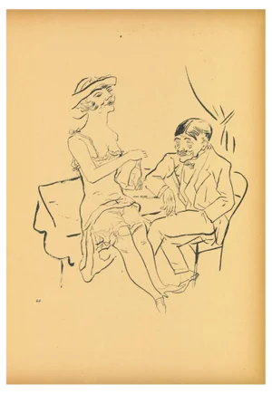 George Grosz, Separe, Original Offset Lithograph, 1923