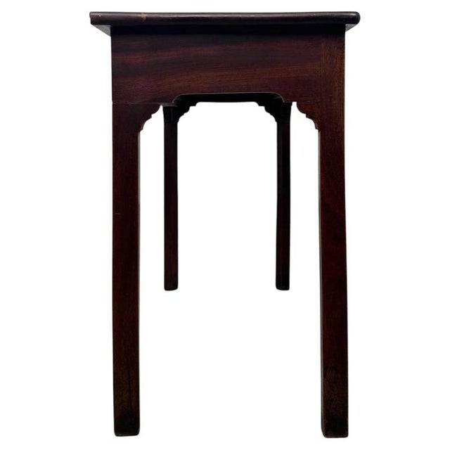 Gold Antique English Mahogany Side Table, 1780 For Sale - Image 8 of 12
