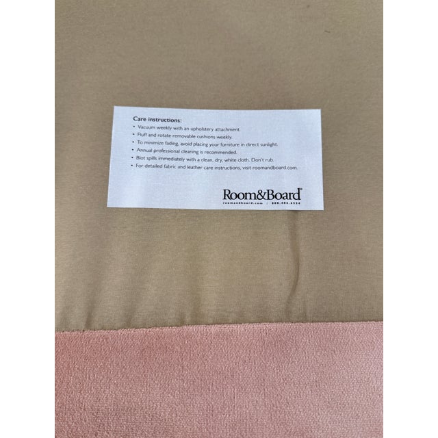 Room & Board Jasper Sofa, Rose For Sale - Image 12 of 12