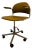 Vintage Mustard Office Desk Chair by Kovona, 1970s For Sale