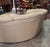 Corner Sofa in Cream Leather with Ottoman, 1970s For Sale - Image 3 of 7