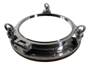 Aluminum Ship's Porthole Mirror