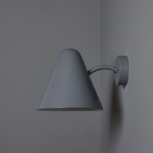 Metal Mid-Century Modern 'ZuZu' Silver Painted Brass Wall Sconce in the Style of Jacques Biny For Sale - Image 7 of 18
