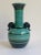 Mid-Century Modern Early 20th Century Gefle Sweden Verdigris Ceramic Vase with Applied Handles For Sale - Image 3 of 12