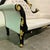 2000 - 2009 Rococo Chaise Lounge – White Leather, Black Lacquer Frame For Sale - Image 5 of 6