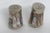 This beautiful Pair of Salt and Pepper Shakers are made of metal and abalone shell. Both Shakers in this lovely pair...