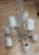 Antique White Boho Shabby Chic Floral 9 Light Chandelier For Sale - Image 8 of 13
