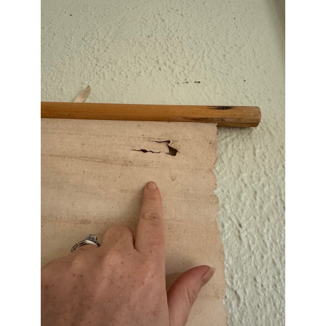 Mid-Century Modern Vintage 1969 Typing Instruction Pull-Down Chart – Secretary School Poster -- Poster F For Sale - Image 3 of 9