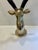 1970s 1970s 30.5 Inch Brass Gazelle Sculpture For Sale - Image 5 of 8