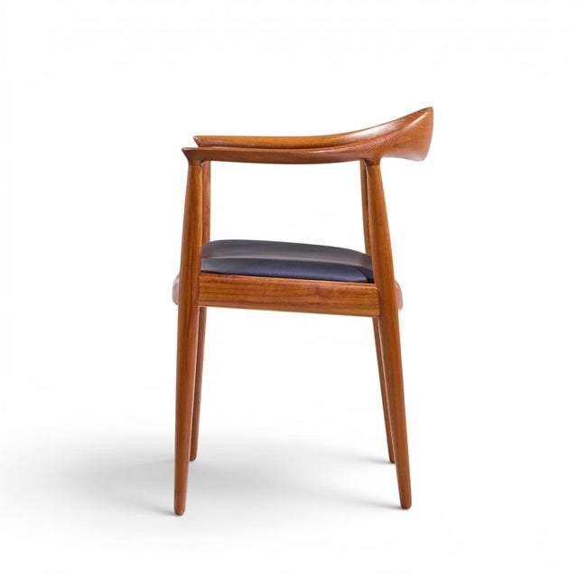 Johannes Hansen Hans Wegner for Johannes Hansen Mid Century Danish Teak the Chair For Sale - Image 4 of 10