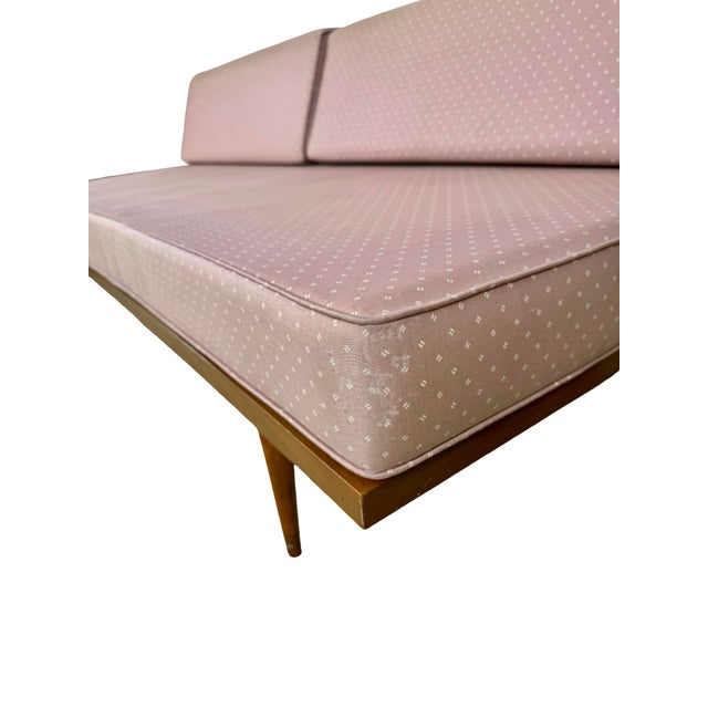 1960s Vintage Mid-Century Modern Wood Platform Sofa Daybed For Sale - Image 5 of 18