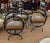 1950s Stylish Set of Four Wrought Iron Barrel-Back Curule-Form Chairs For Sale In San Francisco - Image 6 of 6