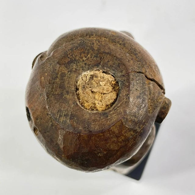 Early 20th Century Early 20th Century Kusu Wood Figure on Custom Base For Sale - Image 5 of 7