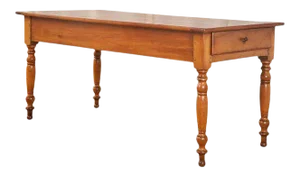 French Louis Philippe Fruitwood Farmhouse Work Table Console
