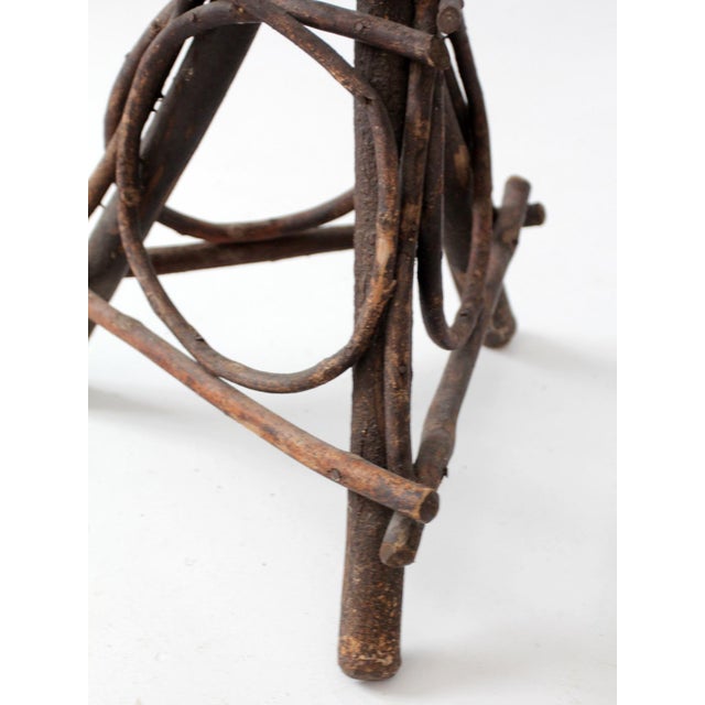 Antique Adirondack Twig Plant Stand For Sale - Image 14 of 18