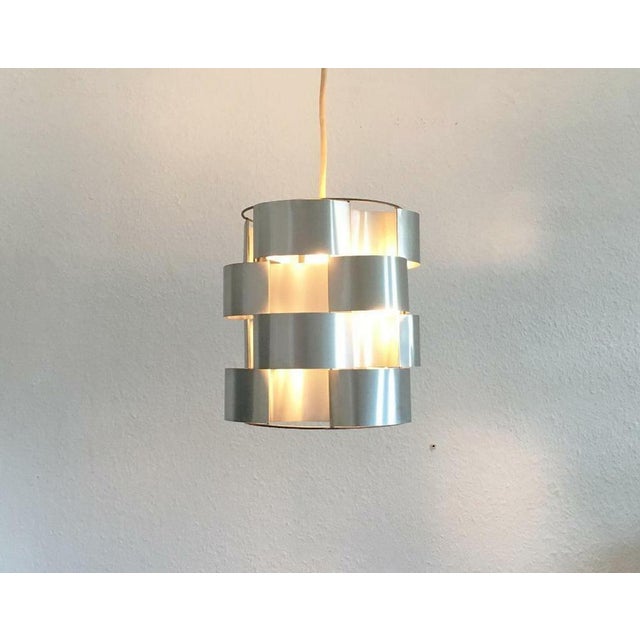 Mid-Century French Sculptural Aluminum Pendant by Max Sauze, 1960s For Sale - Image 6 of 15