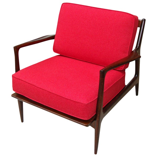 1960s Mid Century Modern Ib Kofod Larsen Danish Armchair Chairish