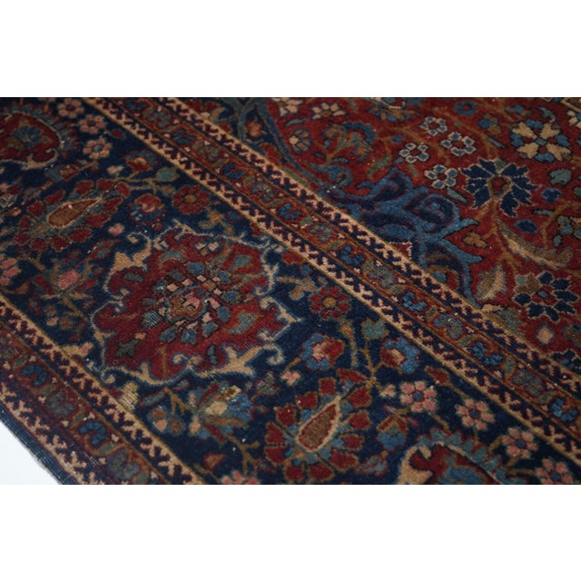 Antique Mohtasham Kashan Rug 4'2'' X 6'7'' For Sale In New York - Image 6 of 10