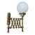 Antique Expandable Extendable Brass Industrial Electric Wall Sconce Fixture Lamp For Sale