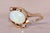 Mid 20th Century The Chester: Vintage Natural Australian Opal Ring with Diamonds in Yellow Gold For Sale - Image 5 of 11