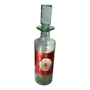 1960s Old Fitzgerald Glass Bottle Decanter With Glass Topper