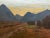 Scottish Mountain Landscape at Dusk by George Houston, c.1900–1920 An atmospheric early 20th-century Scottish oil...