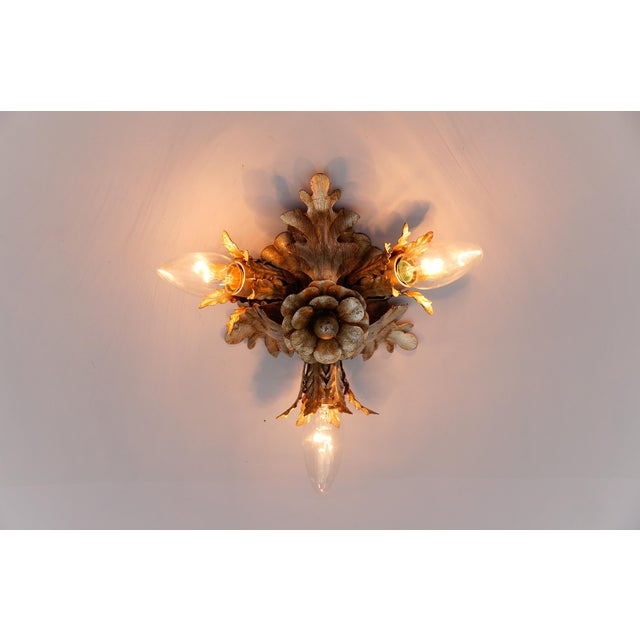 Florentine Ceiling Lamp by Banci Firenze, Italy, 1960s For Sale - Image 6 of 9